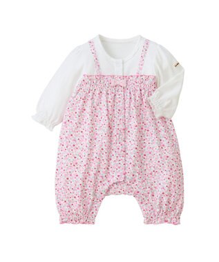 MIKI HOUSE HOT BISCUITS カバーオール＆ソックスギフトセット【BOX付き】 ピンク