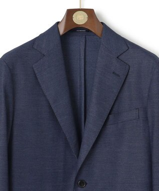 J.PRESS MEN プールに浮いているような快適な着心地【ストレッチ / 洗える / 吸水速乾/ 接触冷感】【J.PRESS-POOL WOOL】ジャージーセットアップ ジャケット ネイビー系