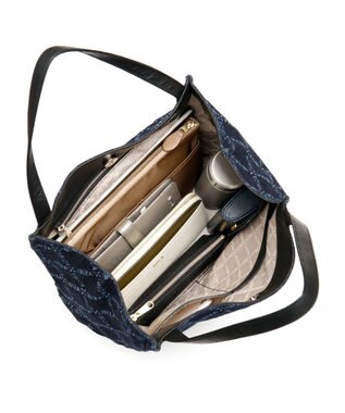 IBIZA バケーロ　ロゴデニム　ハンドバッグ 紺