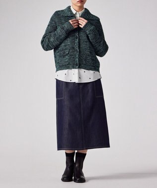 Paul Smith ビッグカラー カーディガン ティール