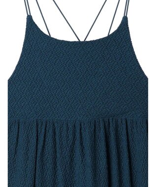 Green Parks 表面カット細ひもキャミワンピース Navy
