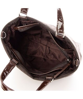 Y'SACCS PolkaDots口折れミニトート チョコ