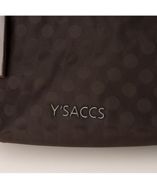 Y'SACCS PolkaDots口折れミニトート チョコ