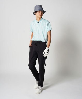 FILA GOLF／marie claire 【Kappa】柄半袖ポロシャツ グリーン