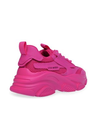 STEVE MADDEN POSSESSION ボリュームソールスニーカー フューシャ