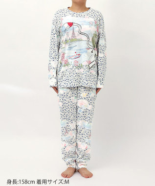 tsumori chisato SLEEP ツモリチサト パジャマ 長袖 長ズボン 綿100%(本体) レディース UDX580 /ワコール アイボリー