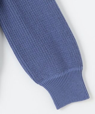 ANY 【洗濯機可/UVカット/アンチピリング】コットンＶネックカーディガン ブルー