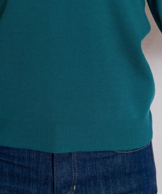 Tiaclasse L 【新色追加・洗える】異素材パフ袖トップス ミント