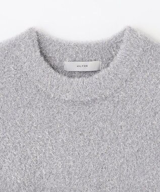 ANY シャイニーニットプルオーバー シルバー