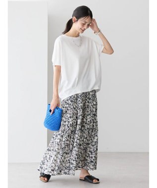 AMERICAN HOLIC 接触冷感裾タックカットプルオーバー Off White