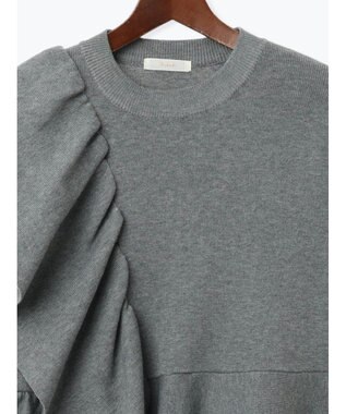 Te chichi アシンメトリーフリルニット《2025winter catalog item》 グレー