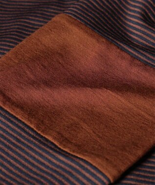 Paul Smith カラースリーブ ハイネック ボーダー カットソー コーラル