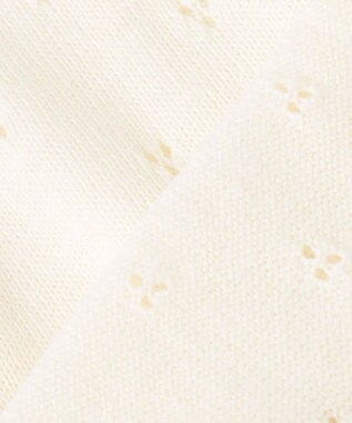 ANY KIDS アイレット ニット カーディガン オフホワイト