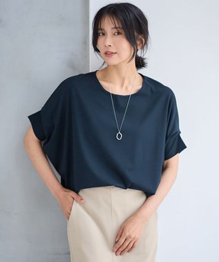 ANY L ゆるシルエットドルマンプルオーバー ネイビー