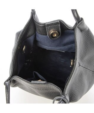 UNBILLION perche 牛革×ヤナギ底2wayトートバッグ ブラック