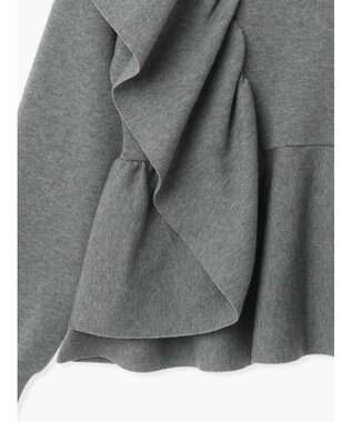 Te chichi アシンメトリーフリルニット《2025winter catalog item》 グレー