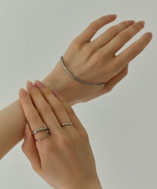 Phoebe 〈金属アレルギー対応〉リフレクトスリムリング　シルバー　ステンレス シルバー