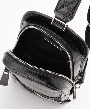 JOSEPH HOMME クロコダイルレザー 　ボディバッグ ブラック系
