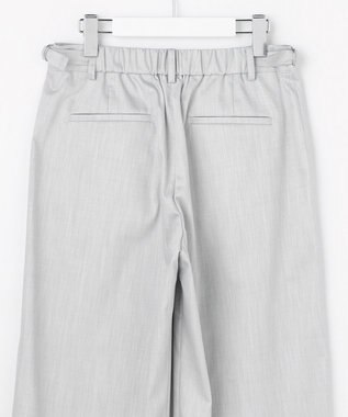 J.PRESS LADIES ソフトシャンブレー ストレートパンツ ライトグレー系