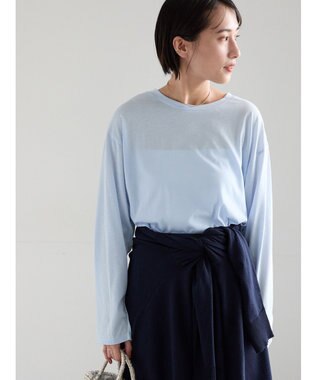 Te chichi 【雑誌掲載アイテム】シルケット天竺クルーネックロンT《2026 spring catalog item》