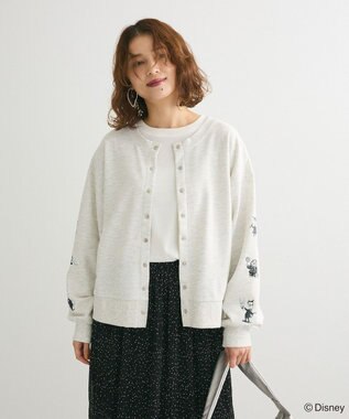 Green Parks ナイトメア／２ｗａｙ　ラインストーンカーディガンⅡ Oatmeal