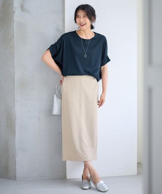 ANY L ゆるシルエットドルマンプルオーバー ネイビー