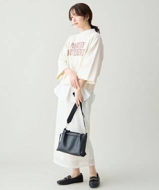 ANY L ピグメントロゴスウェット エクリュ