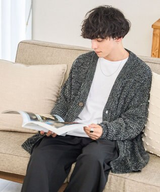 WEGO ルーズフィットカーディガン ブラックその他