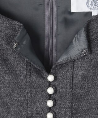 J.PRESS LADIES S アクアレジェンドウールジャージー ワンピース ライトグレー系