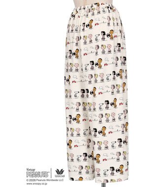 WACOAL PEANUTS ボトムス 8分丈 綿100%(本体) スヌーピー レディース FOT269 /ワコール アイボリー