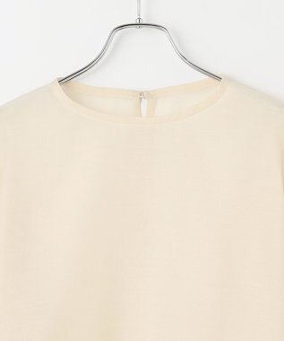 #Newans シアープルオーバーシャツ アイボリー系