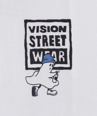 WEGO 【ユニセックス着用ITEM】別注VISIONゴーストスケータープリントT（LS） ホワイト