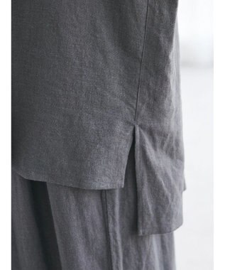 CRAFT STANDARD BOUTIQUE 【キナリノ別注】リネンレーヨンWポケットシャツ Charcoal Gray