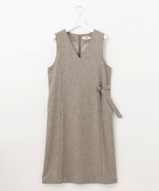 J.PRESS LADIES シャンブレーツイル ジャンパースカート ブラウン系