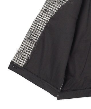 ICB フェザーツイード ベスト オフホワイト×ブラック系