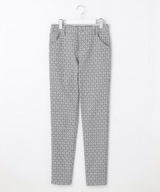 23区GOLF 【WOMEN】【ストレッチ】エッフェル柄ジャガード パンツ ライトグレー系5