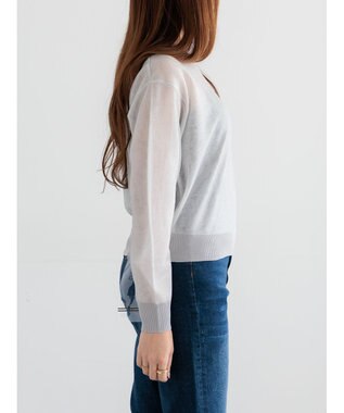 Te chichi シアーレイヤーニット グレー