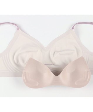 WACOAL ノンワイヤーブラ 【GOCOCi ゴコチ】 ラクなのにしっかりフィット 立体的なバストシルエット レディース ハーフトップ ブラトップ CGG233 /ワコール バイオレット