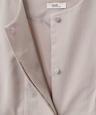 earth music&ecology ペプラムタックジレ Beige