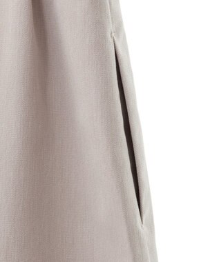 earth music&ecology ペプラムタックジレ Beige