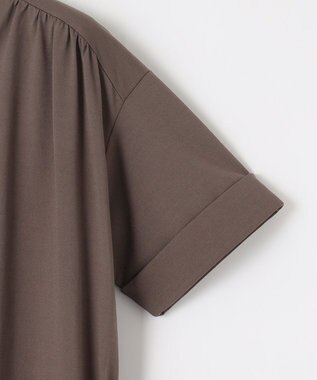 自由区 L 【WEB限定・洗える】ディフォームピケ ワンピース ブラウン系