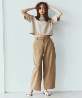 NAVE 【ReNAVE・洗える/接触冷感/UVケア】ファンクションＴシャツ ベージュ系