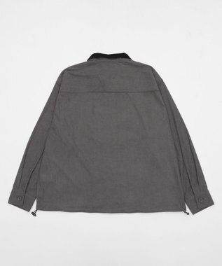 WEGO 【ユニセックス着用ITEM/MLサイズ展開】コーデュロイシャツジャケット ブラック中濃色