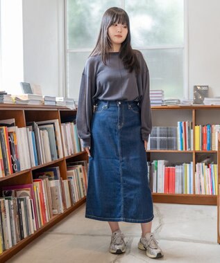 caqu FS 4/5丈 デニムスカート 1year