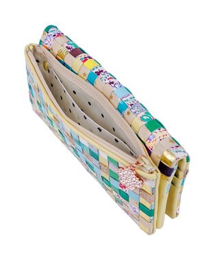 tsumori chisato CARRY エポネコメッシュ 長財布 2つ折り かぶせタイプ グリーン