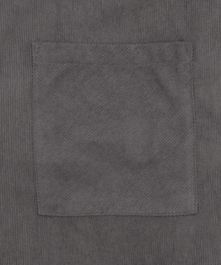 WEGO 【ユニセックス着用ITEM/MLサイズ展開】コーデュロイシャツジャケット ブラック中濃色