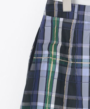 J.PRESS LADIES 【洗える】ECO DOBBY チェック スカート ネイビー系3