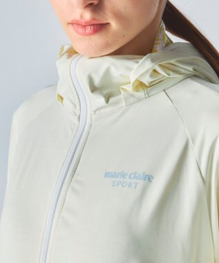 FILA GOLF／marie claire 【marie claire SPORT】スーパーナイロンクール｜フード付きUVラッシュガード オフホワイト