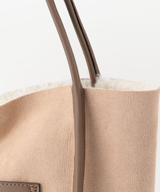 united bamboo フェイクボアリバーシブルトート ベージュ系