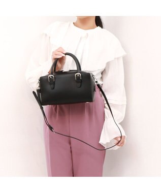 UNBILLION 【テレビ ドラマ着用アイテム】カシュカシュ cachecache / ベルトディテール横長ボストンバッグ